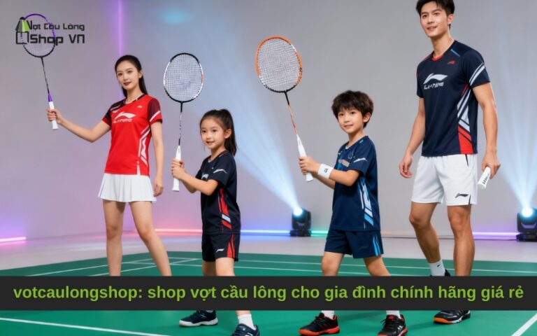 votcaulongshop: shop vợt cầu lông cho gia đình chính hãng giá rẻ