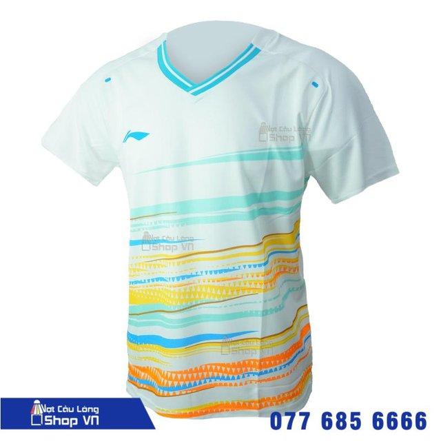 Áo Cầu Lông Lining 363 Trắng/vàng