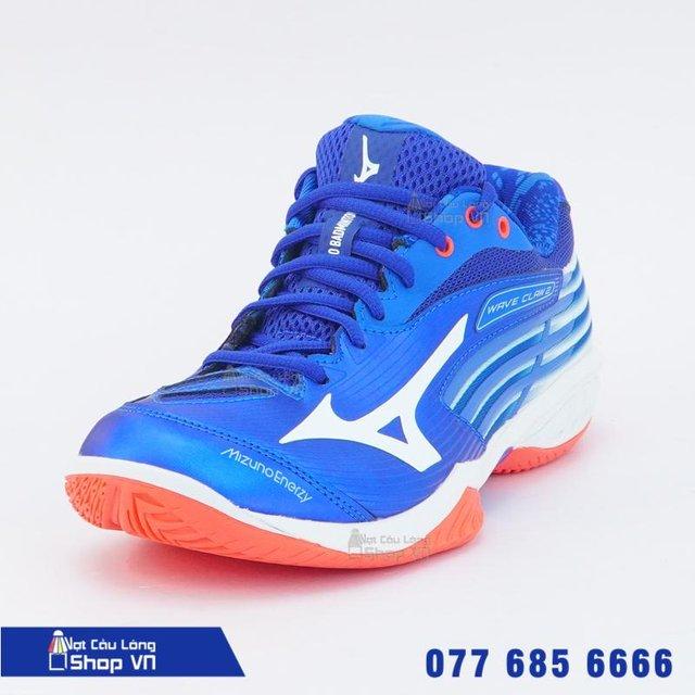 Giày Cầu Lông Mizuno Wave Claw 2 (71ga211022) Xanh Dương