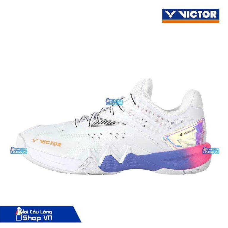Giày Cầu Lông Victor Vtough P8500ii Pearl White / Light Purple Iris